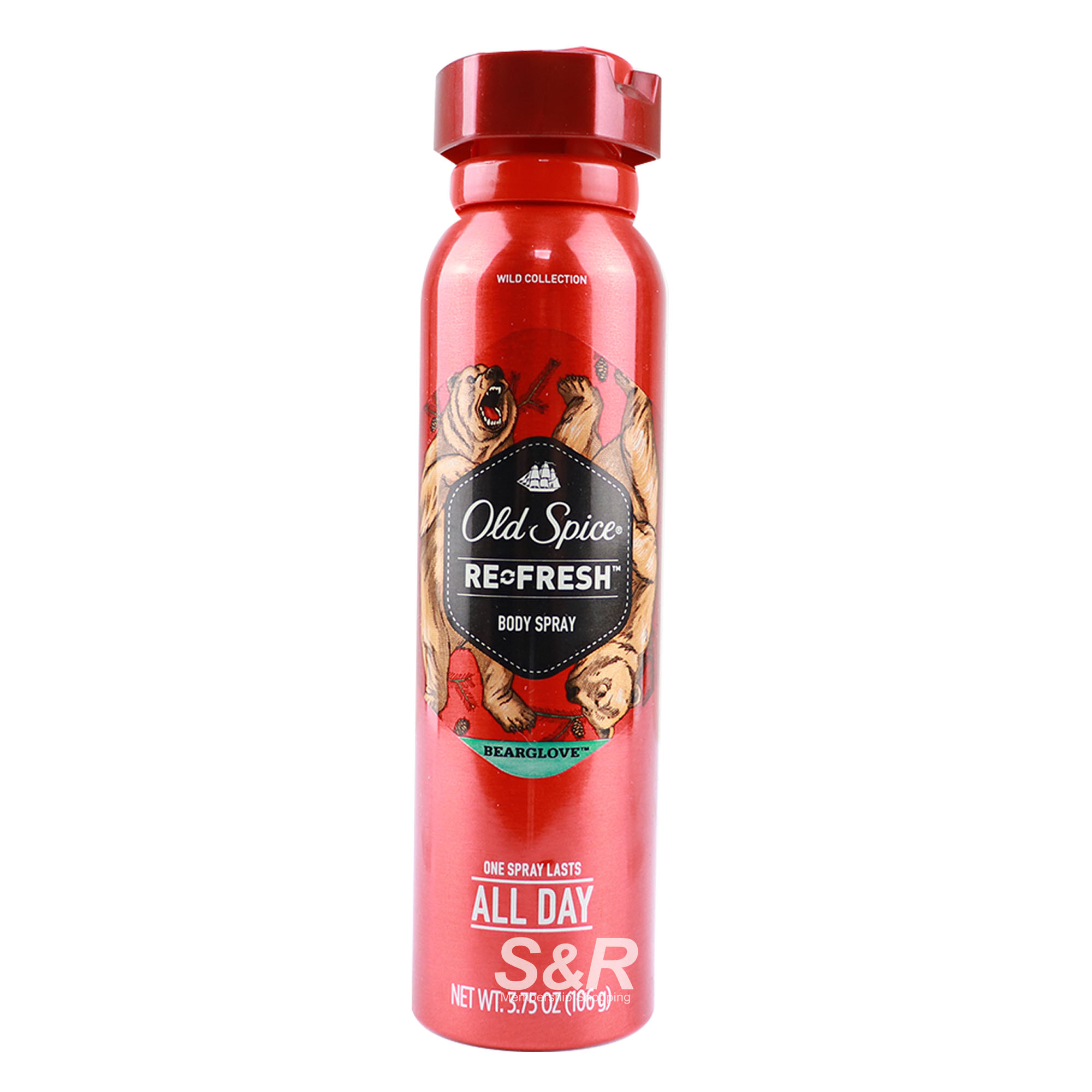 Old Spice Re Fresh All Day Body Spray Bearglove 106g